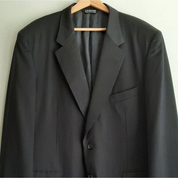 SAMUELSOHN | 100% Wool Italy Union Made Vintage Blazer Jacket Navy Men's Sz 46 R - Picture 2 of 15